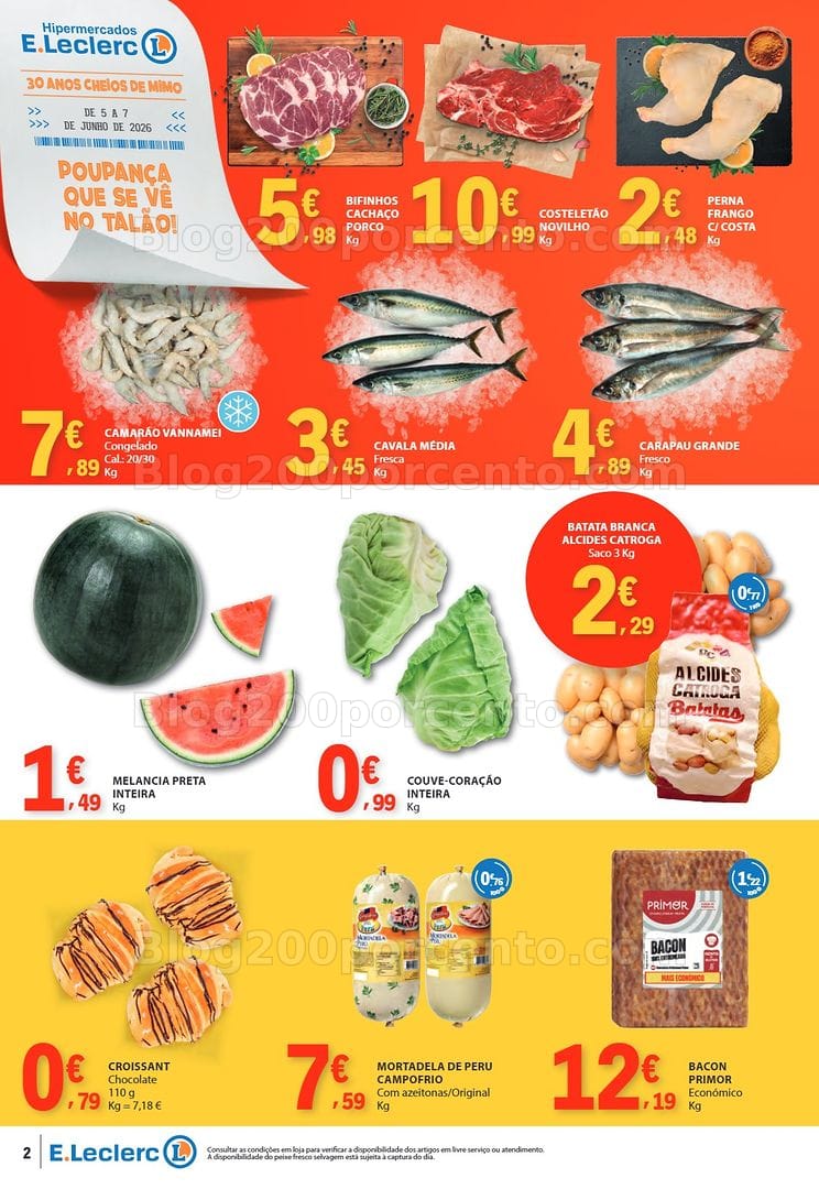 Antevisão Folheto E-LECLERC Promoções Fim de Semana - 5 a 7 junho